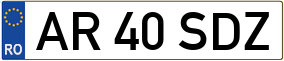 Trailer License Plate